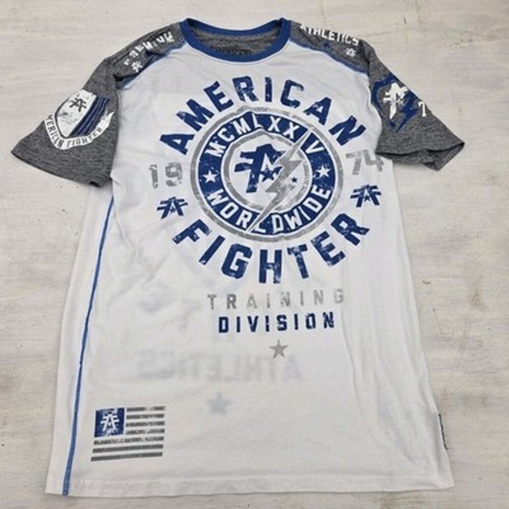 AMERICAN FIGHTER Buckle T-Shirt Men’s Large Graphic Athletic Premium UFC Biker